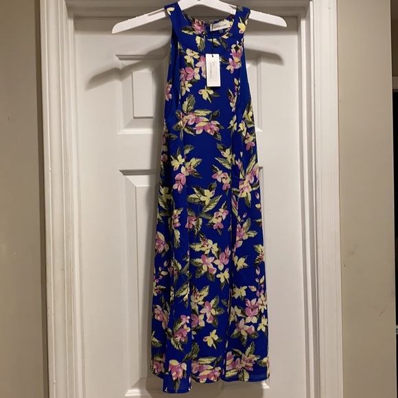 NWT sugar + lips floral blue dress - Picture 3 of 5